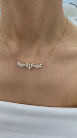 Diamond Pendant Necklace 2.1 ct Yellow Gold