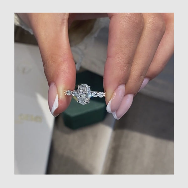 Louise - Oval Cut 2.45 Carat Diamond Engagement Ring