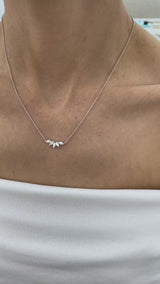 Diamond Pendant Necklace 0.5 ct White Gold