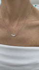 Diamond Pendant Necklace 0.5 ct White Gold