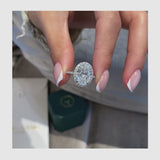 Lillie Engagement Ring 4.45 Carat White Gold