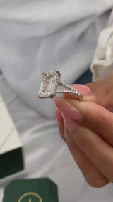 Charlotte Engagement Ring 5.3ct TCW, 14K Gold