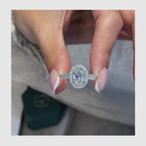 Diana Engagement Ring 3.20 Carat White Gold