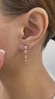 Raindrops Diamond Jacket Earrings, 14K Gold