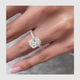 Aila Engagement Ring 4ct TCW, 14K Gold