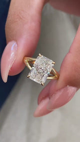 Monique Engagement Ring 3.10 Carat Yellow Gold