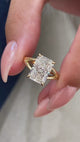 Monique Engagement Ring 3.10 Carat Yellow Gold