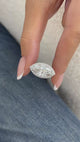 Sanera Engagement Ring 5ct TCW, White Gold 14K