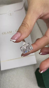 Nila Engagement Ring 10.80 Carat White Gold