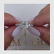 Everly Engagement Ring 2 Carat White Gold