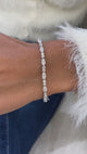 Diamond Tennis Bracelet 4.4 ct White Gold
