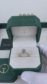 Ember Engagement Ring 3 Carat Yellow Gold