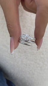 Ovelyn Diamond Engagement Ring White Gold