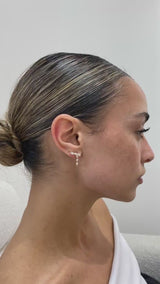 Diamond Climber Earrings 1.3 ct Yellow Gold