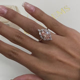 Elyse Engagement Ring 3.2ct TCW, 14K Gold