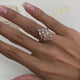 Elyse Engagement Ring 3.2ct TCW, 14K Gold