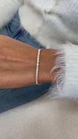 Diamond Link Bracelet 1.7 ct Rose Gold