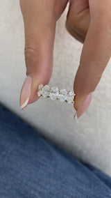 Diamond Band Ring 2.62 ct Yellow Gold