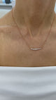 Diamond Pendant Necklace 0.8 ct Rose Gold