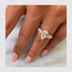 Engagement Ring 2.59 Carat White Gold