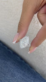 Zyvella Ring 5.7 ct TCW , Solid Gold 14k