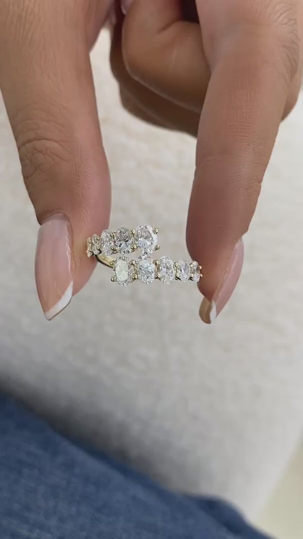 Diamond Band Ring 1.93 ct Yellow Gold