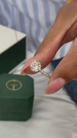 Liana Engagement Ring 1.6ct TCW, 14K Gold