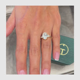 Sophia Engagement Ring 2.7ct TCW, 14K Gold