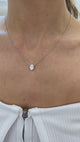 Diamond Pendant Necklace 1.5 Carat White Gold