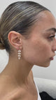 Diamond Dangle Earrings 3.7 ct Yellow Gold