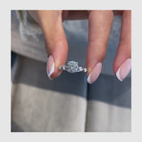 Capri Engagement Ring 1.57 Carat White Gold