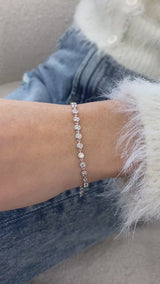 Diamond Tennis Bracelet 1.6 ct White Gold