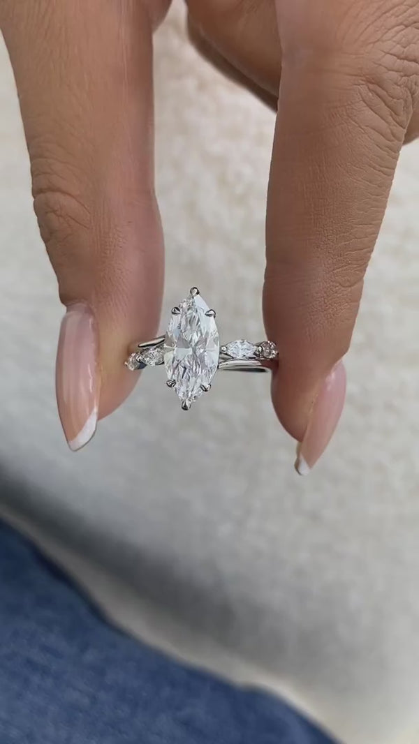 Engagement Ring 2.36 Carat White Gold