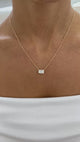 Diamond Pendant Necklace 2 ct Yellow Gold
