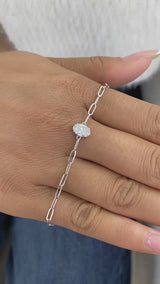 Diamond Chain Bracelet 0.7 ct White Gold