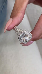 Nicolett Engagement Ring 2.85 Carat White Gold