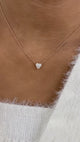 Romantic Necklace 1 ct TCW , Solid Gold 14k