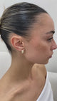Diamond Huggie Earrings 0.4 ct Yellow Gold