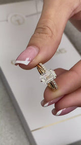 Saylor Bridal Set Rings Set 2.4ct TCW, 14K Gold