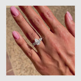 Lea Engagement Ring 3ct TCW, 14K Gold