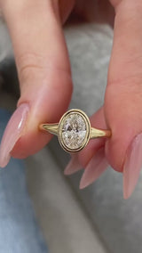 Iselra Diamond Engagement Ring Yellow Gold