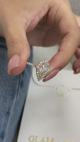 Journee Engagement Ring 2.50 Carat Yellow Gold