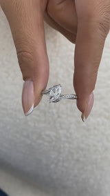 Alurea Diamond Engagement Ring White Gold 18k