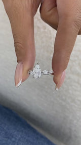 Celara Diamond Engagement Ring White Gold 18k