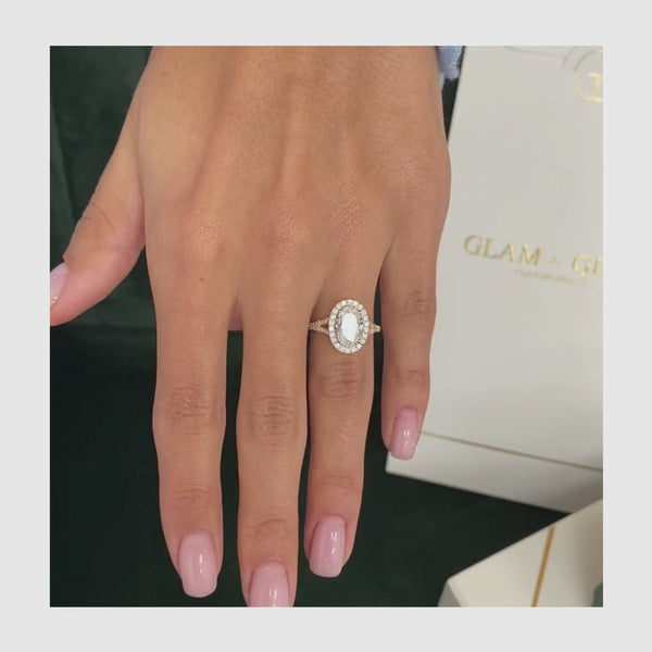 Nellie - Oval Cut 2.60 Carat Diamond Engagement Ring