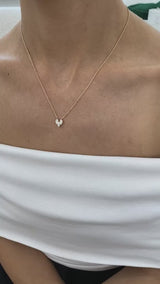 Diamond Pendant Necklace 0.4 ct Yellow Gold
