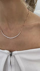 Diamond Chain Necklace 2.2 ct Rose Gold