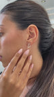 Diamond Chandelier Earrings 1.1 ct Rose Gold