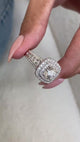 Nicolett Engagement Ring 2.8ct TCW, 14K Gold
