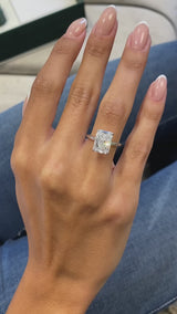 Marisol - Radiant Cut 4 Carat Diamond Engagement Ring
